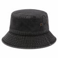 Chapeau bob en denim noir taille unique style urbain