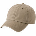 Casquette de baseball taille unique en coton beige à visière courbée