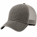 Casquette trucker taille unique gris en textile avec panneau filet ajustable