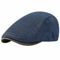 Casquette plate taille unique en denim bleu style quotidien